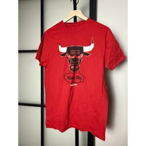 NWT Mitchell & Ness Windy City Chicago Bulls T-shirt Size Medium